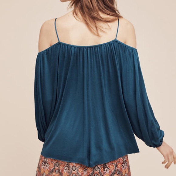 Anthropologie Taven Open-Shoulder Top - Picture 3 of 7